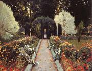 Prats, Santiago Rusinol A Garden in Aranjuez oil on canvas